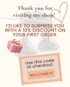 Welcome coupon 10% off