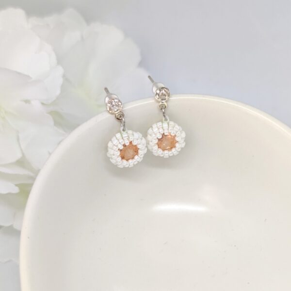 Crystal Drops: White & Peach