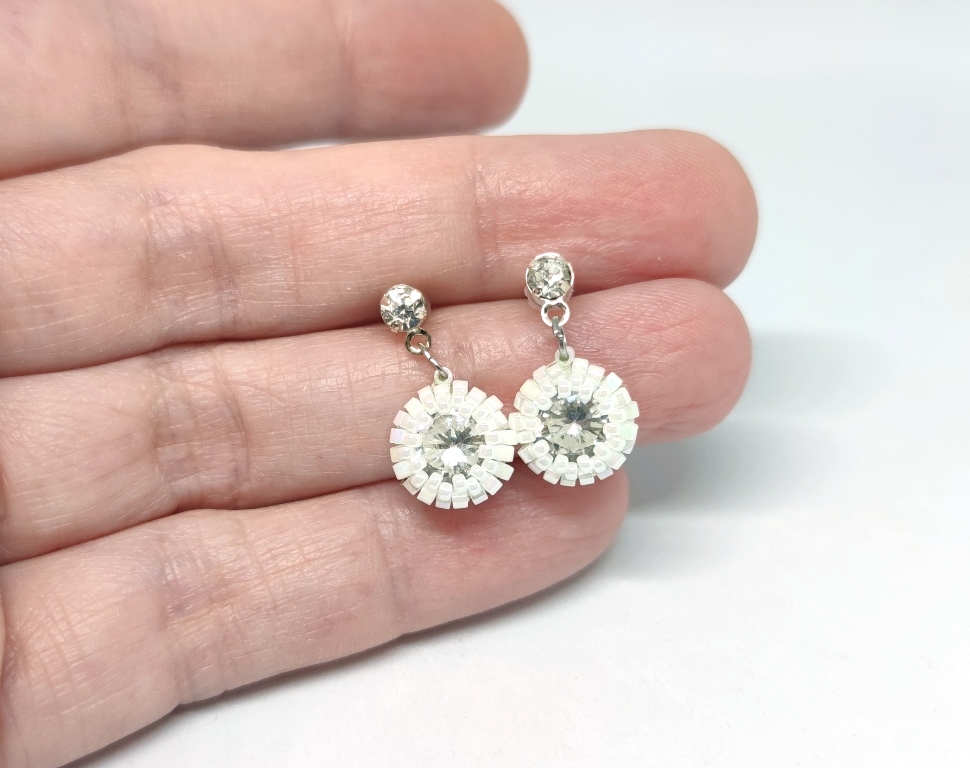 Crystal Drops: White & Clear