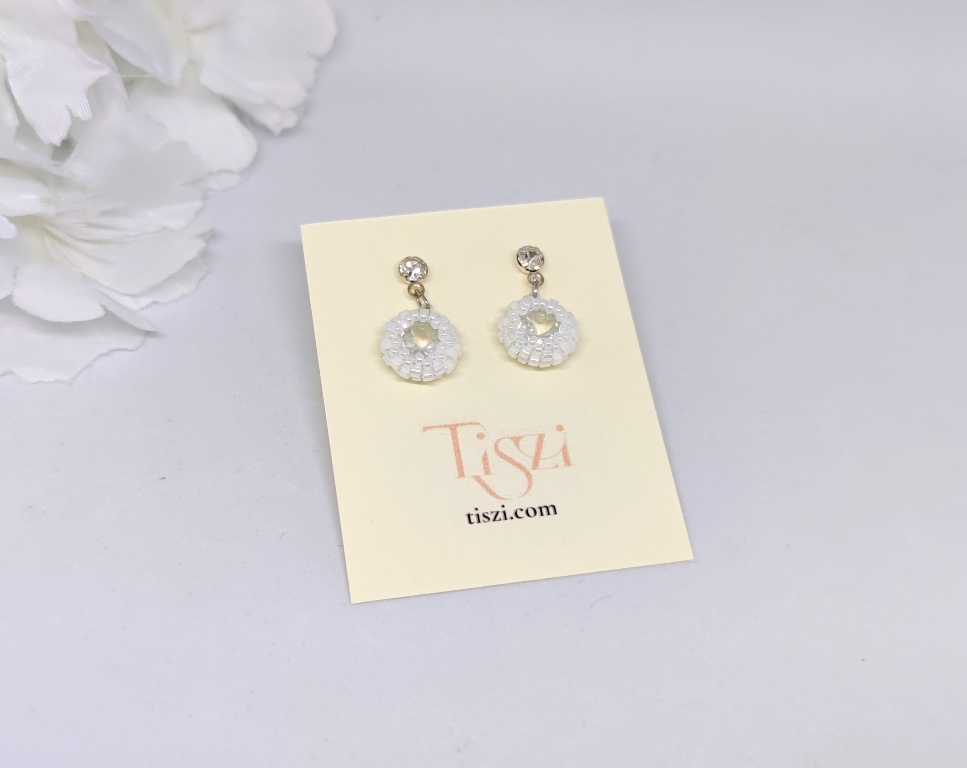 Crystal Drops: White & Clear