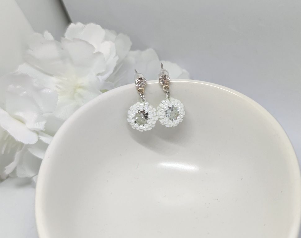 Crystal Drops: White & Clear